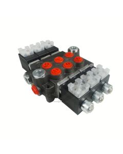 Valvula Oleohidraulica 24V (Solenoide) 3 Seccion 50 L 4/3 Centro Tandem