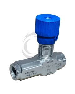 Valvula Reguladora de Flujo 90° 1/2" Check Valve