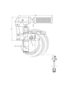 Bomba Manual Oleohidraulica 25CC Doble Efecto