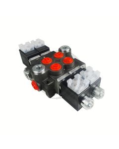 Valvula Oleohidraulica 12V (Solenoide) 2 Seccion 50 L 4/3 Centro Tandem