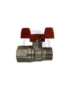 Llave de Bola 1/2" x 1/2" HI-HE Mariposa