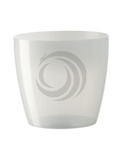 Macetero Monaco 4 L Blanco Opalino(D19xH18 cm) Plástico Italiano