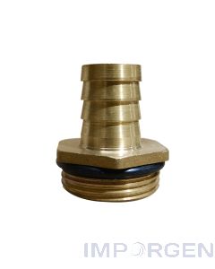 Racor Bronce 1" HE Espiga 19 mm
