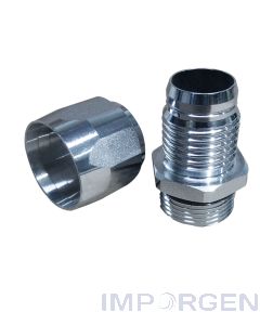 Racor Acoplamiento Bronce 3/4" HE Manguera 19mm