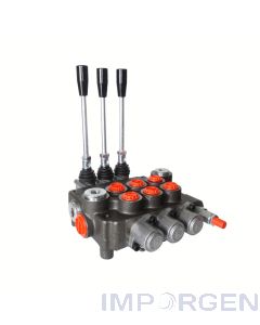 Valvula Direccional Oleohidraulica 3 Seccion 80 L 4/3 Centro Tandem