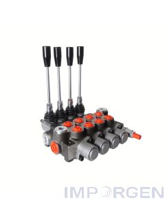 Valvula Direccional Oleohidraulica 4 Seccion 120 L 4/3 Centro Tandem