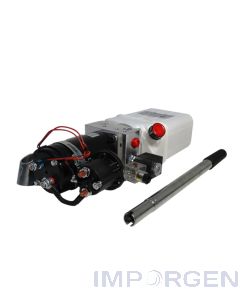Central Oleohidraulica 12V 0,8kW 0,5CC 1 Efecto Estanque  1,5L