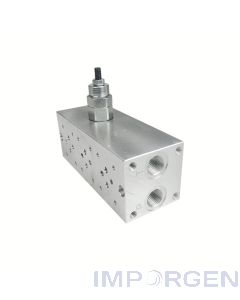 Block Tipo Serie Valvulas Solenoides 3 Secciones