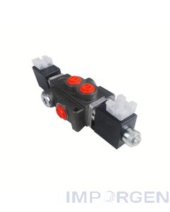 Valvula Oleohidraulica 12V (Solenoide) 1 Seccion 50 L 4/3 Centro Tandem