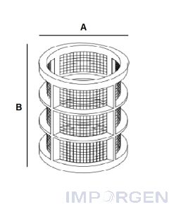 Cartucho Filtro Asp. 50 Mesh 200L 109x196mm