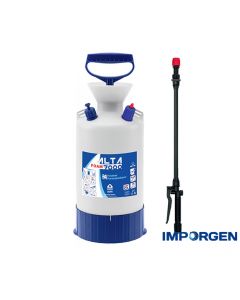 Pulverizador Wassen 7 litros con boquilla para espuma. Se recomienda su uso en amplias vidrieras, remolques de vehículos y para la limpieza interna y externa del automóvil.ba a presión de 7 litros con boquilla para espuma.