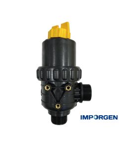 Filtro aspiración 1" 1/2 50m 160 L con válvula ALT, ideal para el uso agrícola para equipos pulverizadores suspendidos y atomizadores.