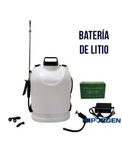 Pulverizador eléctrico 12 V Batería de Litio. Lanza metálica. Autonomía 6 horas