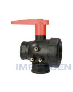 Valvula de Bola 3 Vias 1/2"