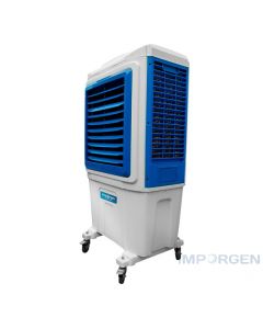 Enfriador Aire Evaporativo Ventilador Delft Blue de aire ideal para espacios abiertos, disminuye la temperatura del ambiente mediante la evaporación del agua